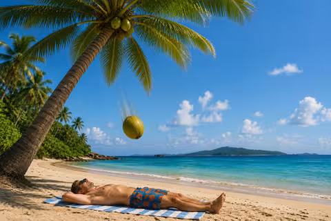 Falling Coconut